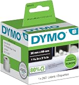 DYMO LabelWriter Large Address Labels 36x89 mm Roll of 260 Black on White view 3