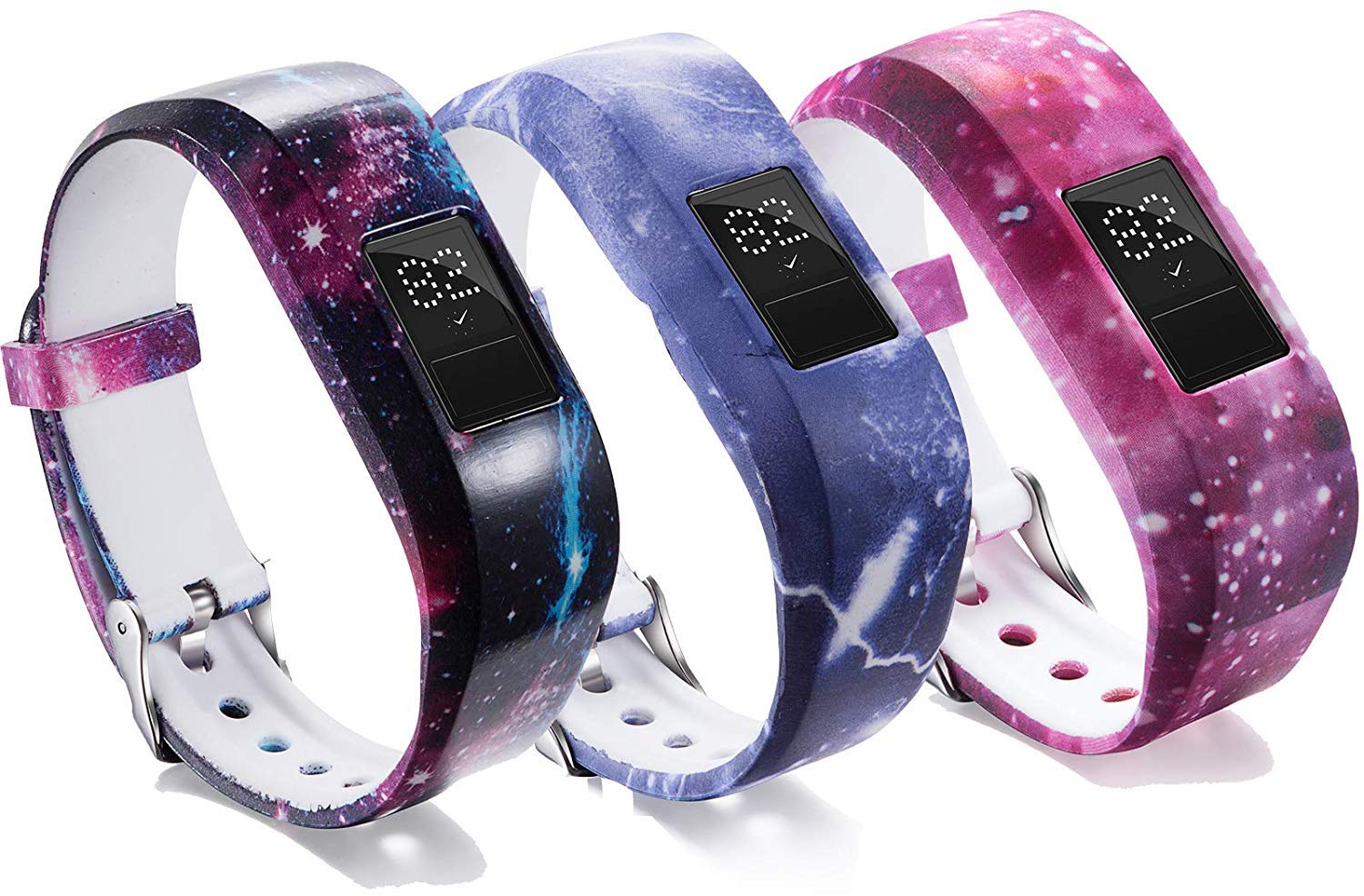 eFithy Replacement Silicone Wristbands for Garmin Vivofit 3/Vivofit Jr/Vivofit JR.2 (3 Starry sky)