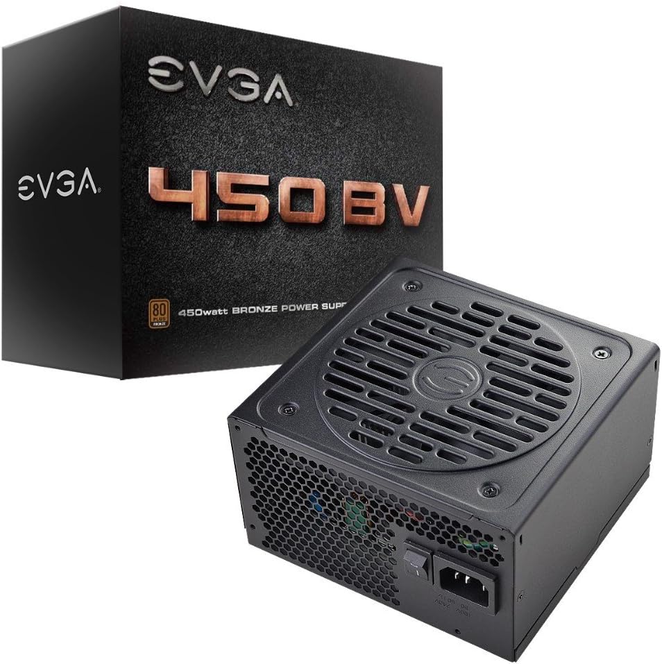EVGA BV Series 100-BV-0450-K1 450W ATX12V / EPS12V 80 Plus Bronze Certified Active PFC Power Supply