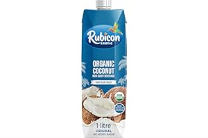 Rubicon Organic Coconut Non-Dairy Milk Beverage | 1L Cartons | 100% Plant Based | Good Source of Calcium | Lactose Free, Non-
