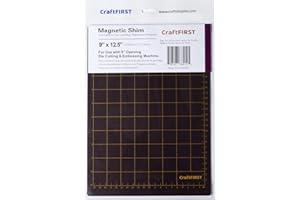 CraftFIRST 9 x 12.5" Magnetic Shim with Card Size Grids Die Cutting Machine Accessary