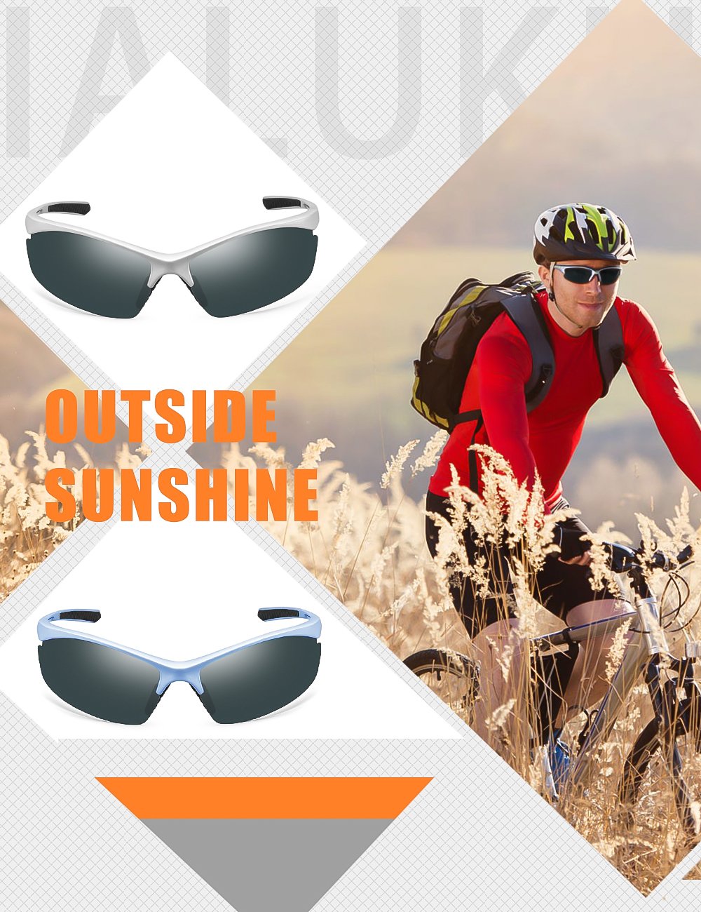 IALUKU Aviator Sunglasses Polarized for Men Classic Pilot Metal Frame UV400 (Grey / Grey, 64mm)