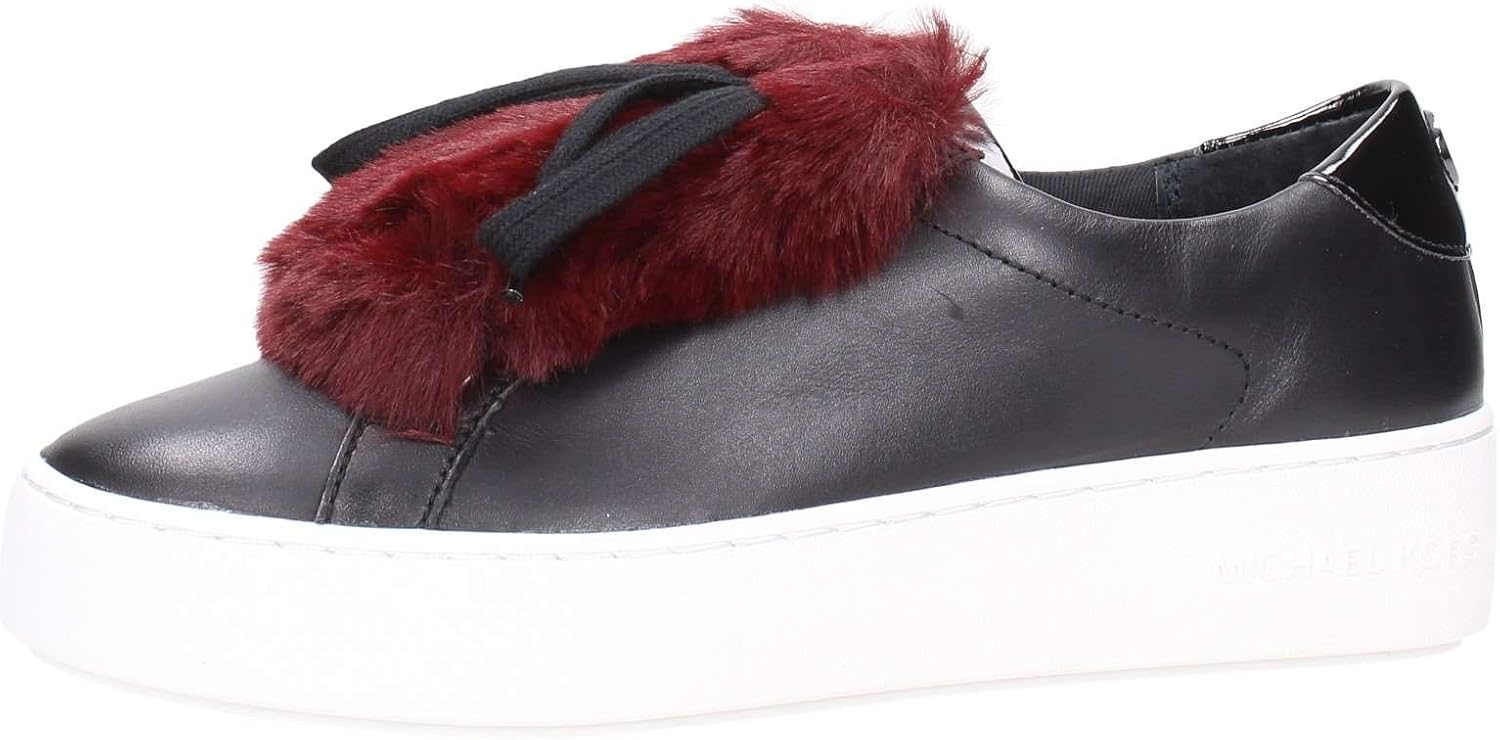 mindy faux fur and leather sneaker