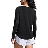 CRZ YOGA Lightweight Workout Long Sleeve Shirts for Women - Gym Running Fall Athletic Training T-Shirts High Neck Tops