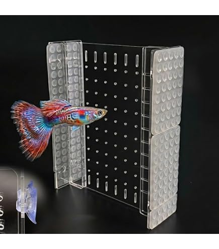 Yes!Fresh Acrylic Aquarium Fish Tank Divider Clear Kit Fit for All Type Aquarium Divider for 10 Gallon Fish Tank and Up to 950 Gallon Tank Divider (Kit B