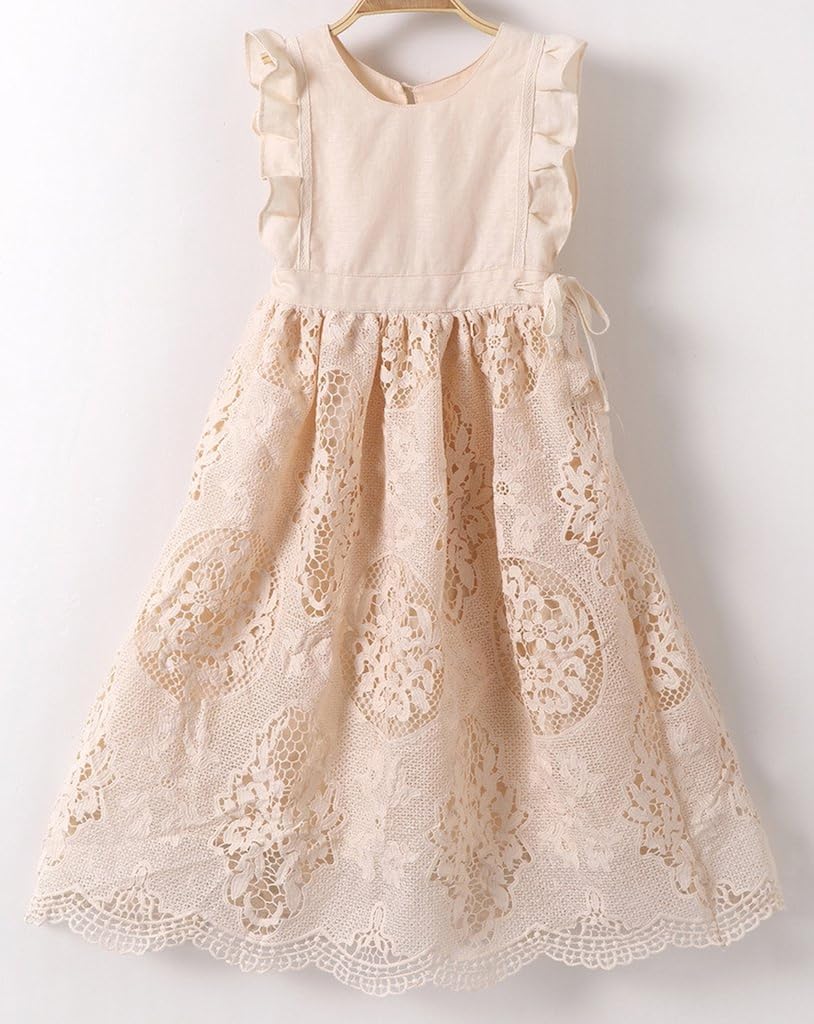 white lace vintage dress