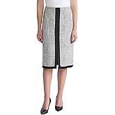 Kasper Women's Tweed Framed Below The Knee Skirt