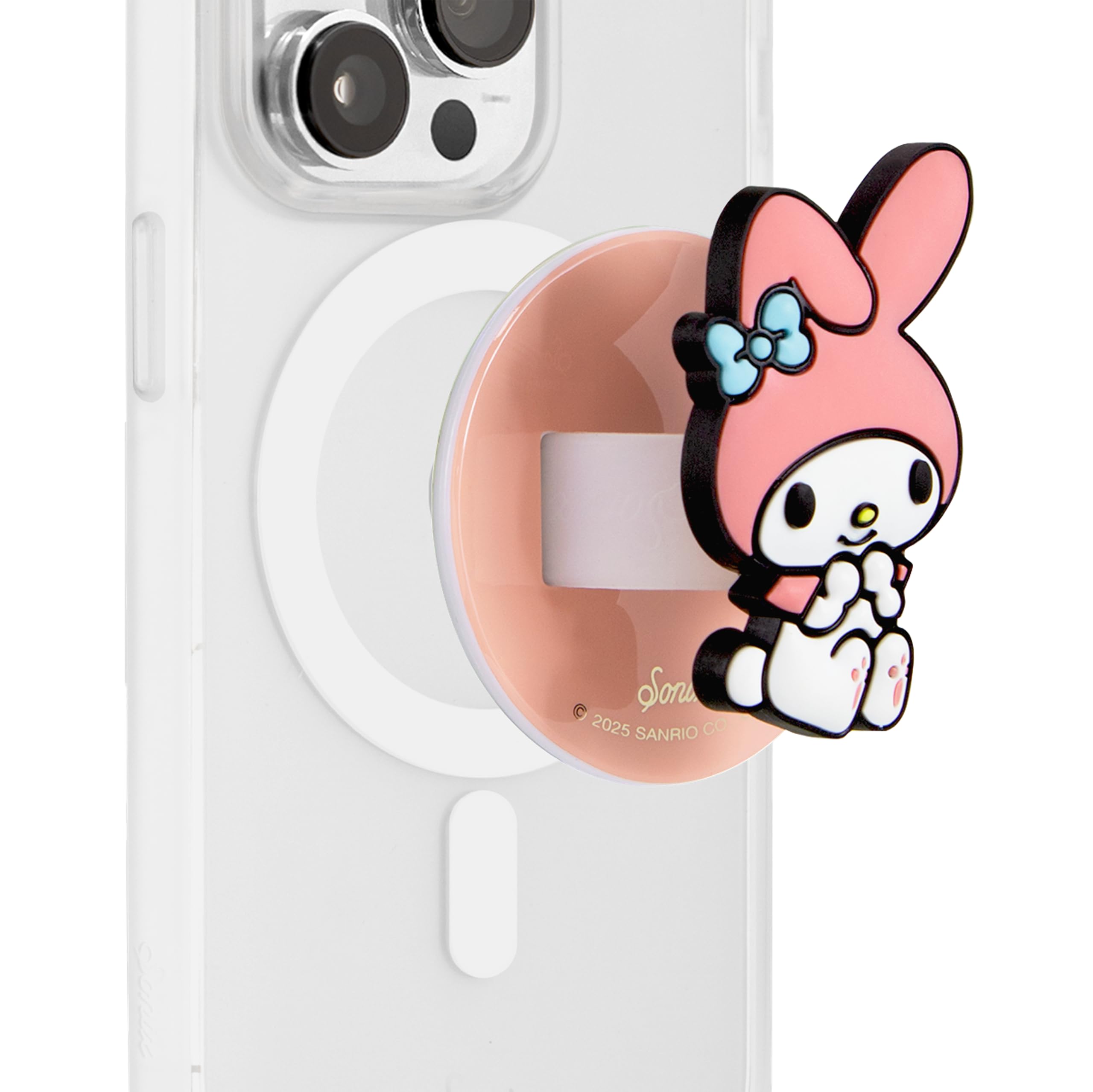 Sonix x Sanrio Magnetic Phone Grip, MagSafe Silicone Ring Loop Grip - Detachable Holder for Hand, Soft MagSafe Grip | Light Pink, Baby Pink| My Melody