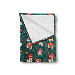 Ambesonne Tree House Print Throw Blanket, Abstract