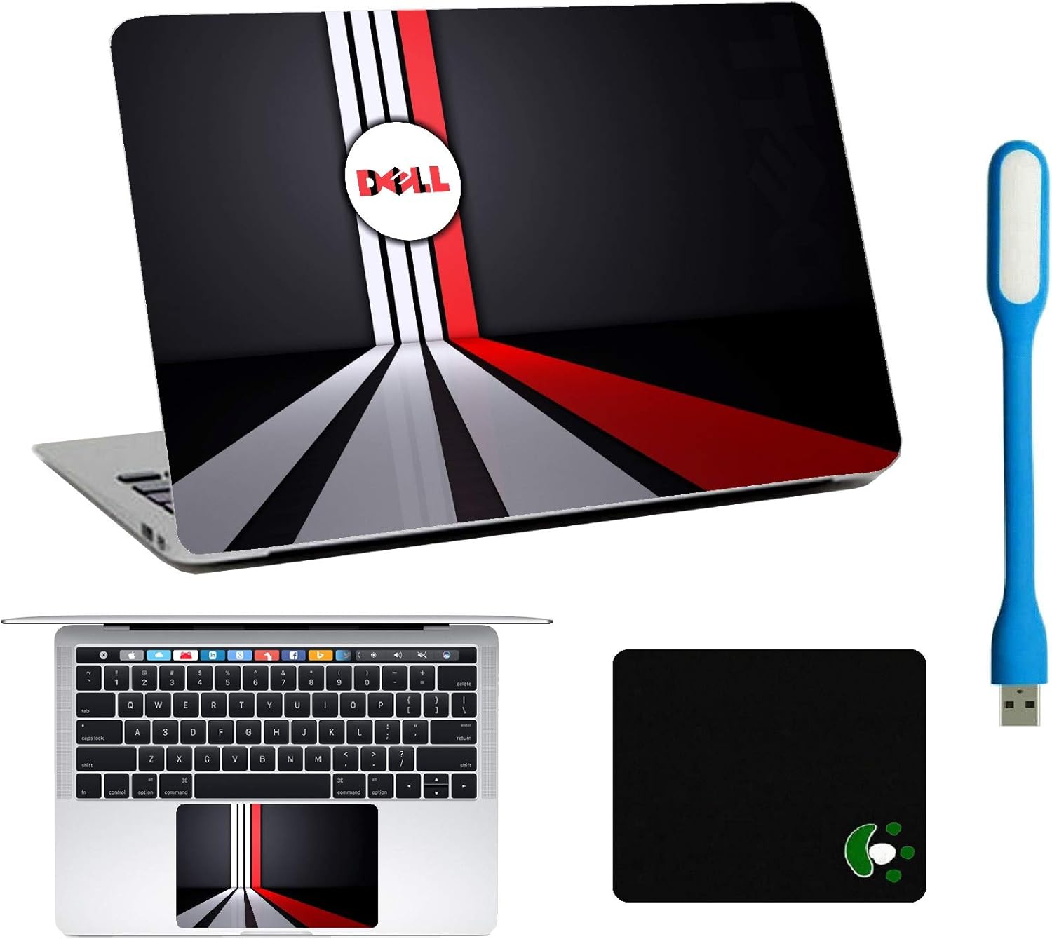 Namo Arts 4in1 Accessories Combo Kit Laptop Decal with Touch Pad Skin