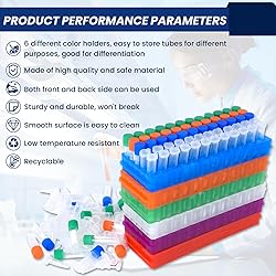 6pcs microcentrifuge Tube Rack lab centrifuge Tube