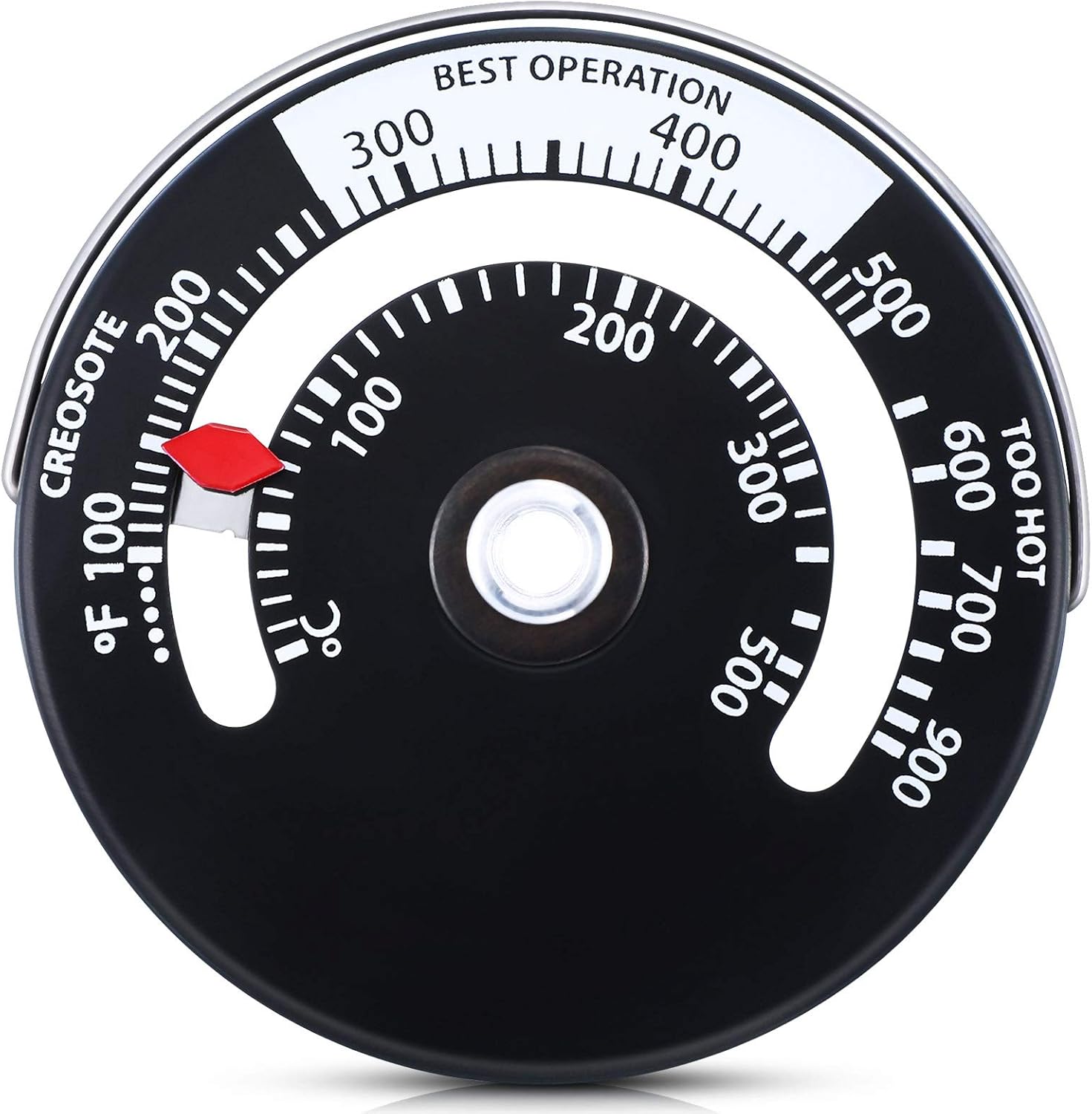 Wood Stove Thermometer Fire Stove Pipe Thermometer Flue Pipe Temperature Wood Stove Thermometer Fire Stove Pipe Thermometer Flue Pipe Temperature