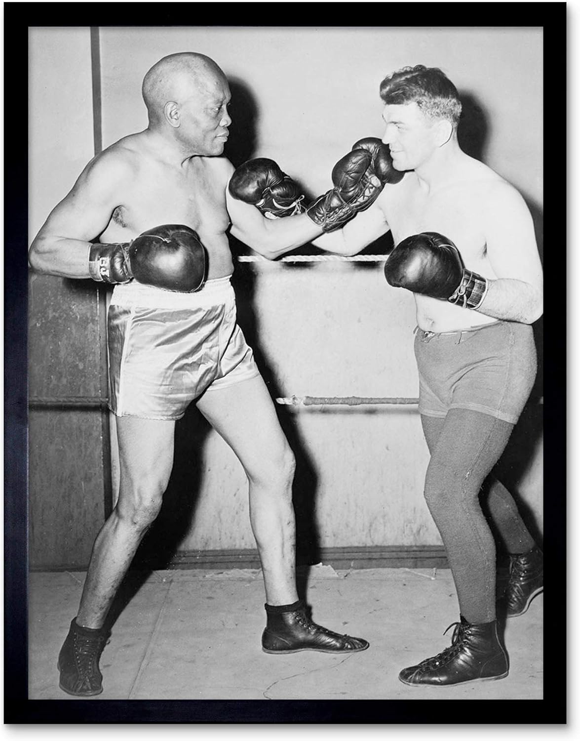 Amazon Vintage Jack Johnson Dudos Boxing Boxer Sport Art Print Framed Poster Wall Decor 12x16 Inch ビンテージジョンソンスポーツポスター壁デコ アートフレーム ポスター オンライン通販