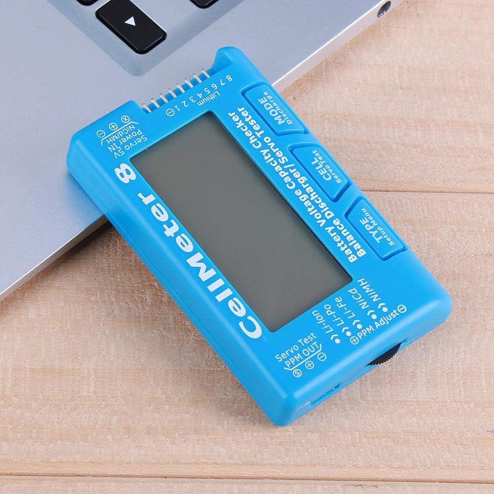 ICQUANZX RC 8 Digital Battery Capacity Checker Servo Tester LCD Backlight for LiPo Life Li-ion NiMH Nicd - Image 4