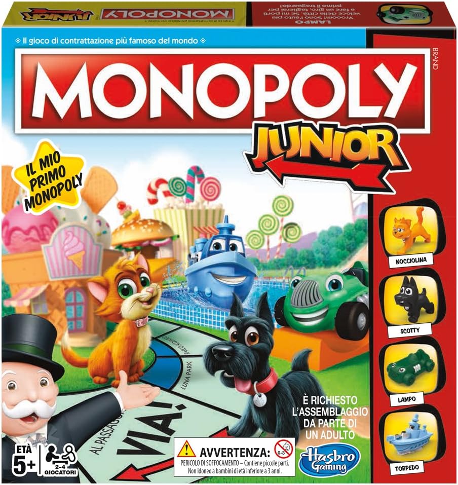 Hasbro Gaming MONOPOLY - JUNIOR - MONOPOLY -: Amazon.co.uk: Toys & Games