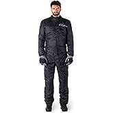 Alpinestars Hurricane Rain V2 Waterproof Motorcycle Suit, Lightweight Rain Gear with Reflective Safety Features for Riders