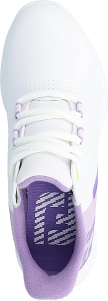 FOOTJOY UNISEX FJ FUEL JUNIOR GOLF SHOE, WHITE/GREY/PURPLE, 1