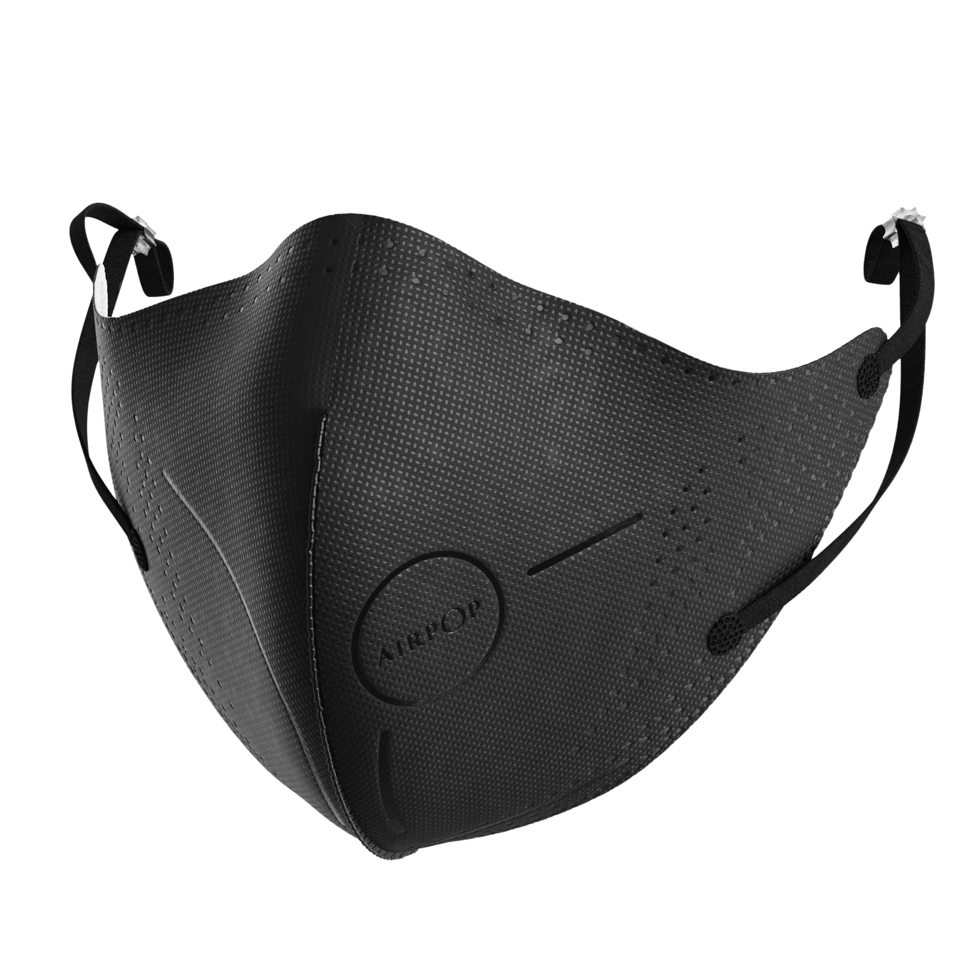 AIRPOP Light SE Reusable Washable Face Mask 1 Pack, 4-Layer Face Coverings, Contoured Fit, Lightweight Design, Adult/Kids Face Masks for Repeated Wear, 1 Pack - Black