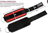 EVO Fitness Pair Ankle Straps Neoprene Cable Machine Attachments view 2