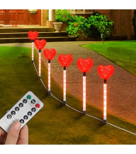 VIHOSE - Paquete De 4 Luces Solares De Abedul Con Luz Solar, Decoración