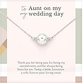 HOPE LOVE SHINE - Aunt of the Bride Gift from Niece Bride - Wedding Aunt Necklace, Jewelry 16+2"
