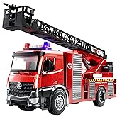 Fire Truck Toys,Toddler Toys for Ages 3+, Fire Truck with Ladder Toys for Boys Girls, Lights & Realistic Sounds, Fire Trucks 