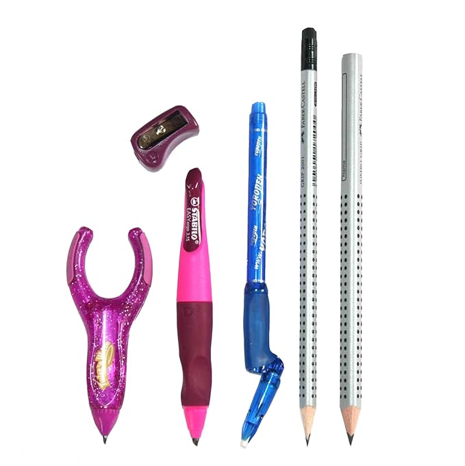 Dyspraxia, Dysgraphia & Dyslexia childrens ergonomic pencil pack (right