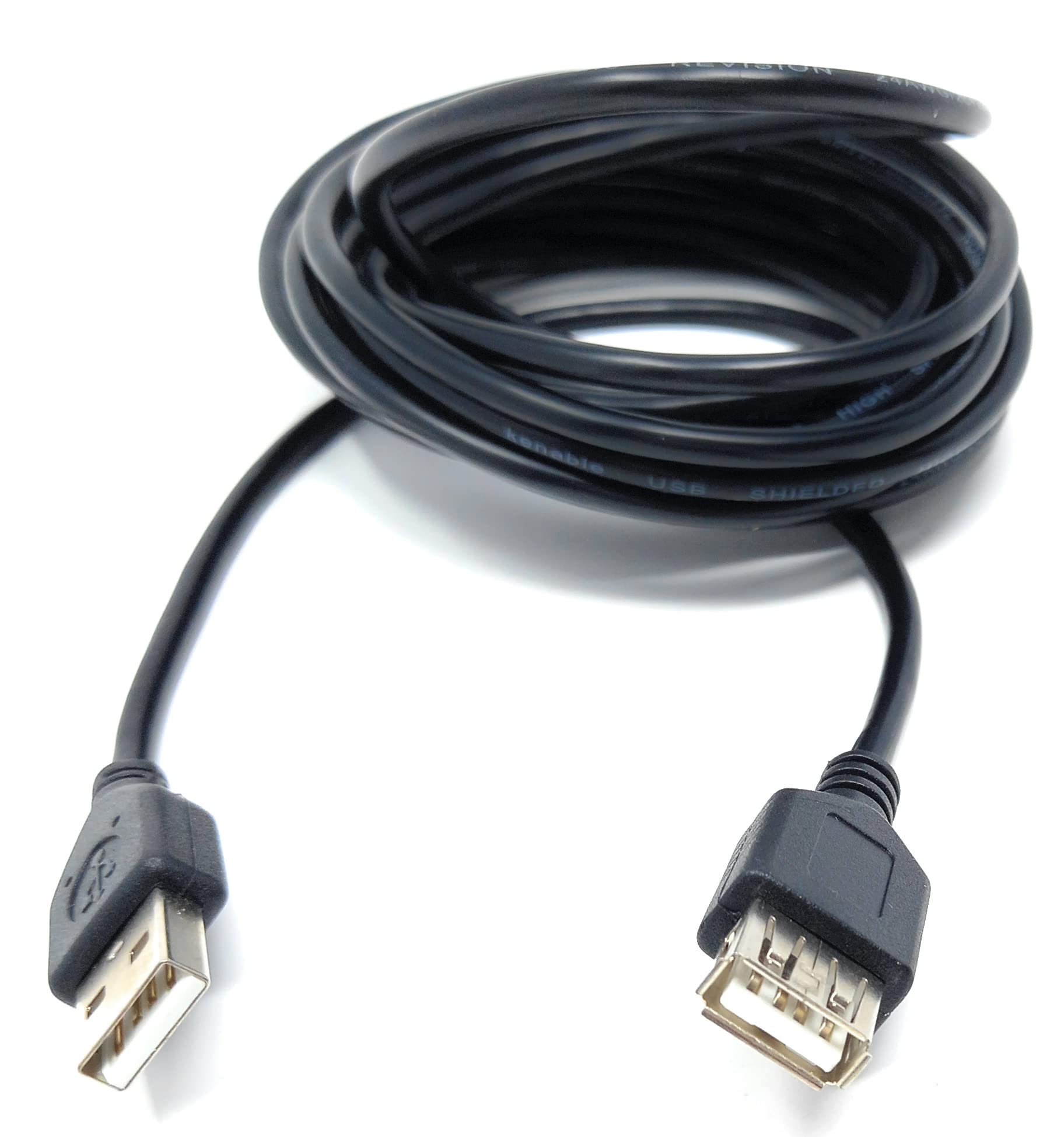 DRUT 4m USB Male to USB Female 2.0 24AWG High Speed EXTENSION Cable A Plug to Socket 13ft Black