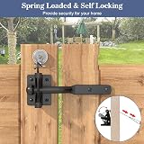 ADERTOS Self Locking Gate Gravity Latch Carbon Steel Auto Gate Latch view 4