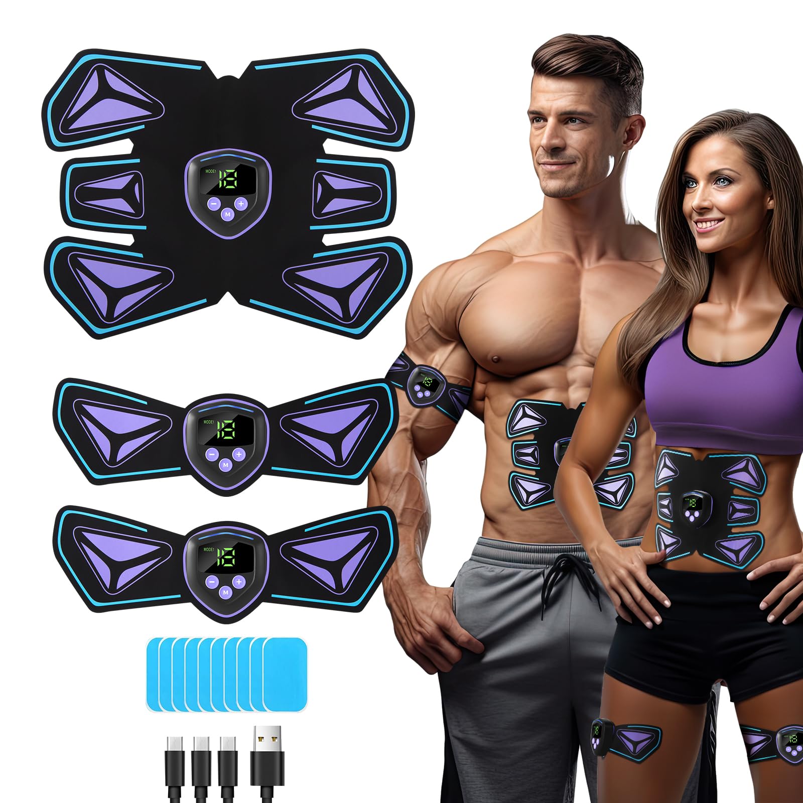 GROSBEAK Unisex Klq-2h EMS Muscle Stimulator, Purple, M EU