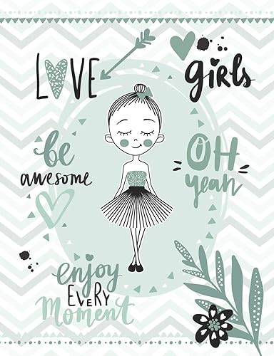 Download My cute girl's diary: guided journal for kids - positive thinking - workbook for more self-esteem - to learn the respectful contact with myself - for 12 month - gift book white pastel mint PDF