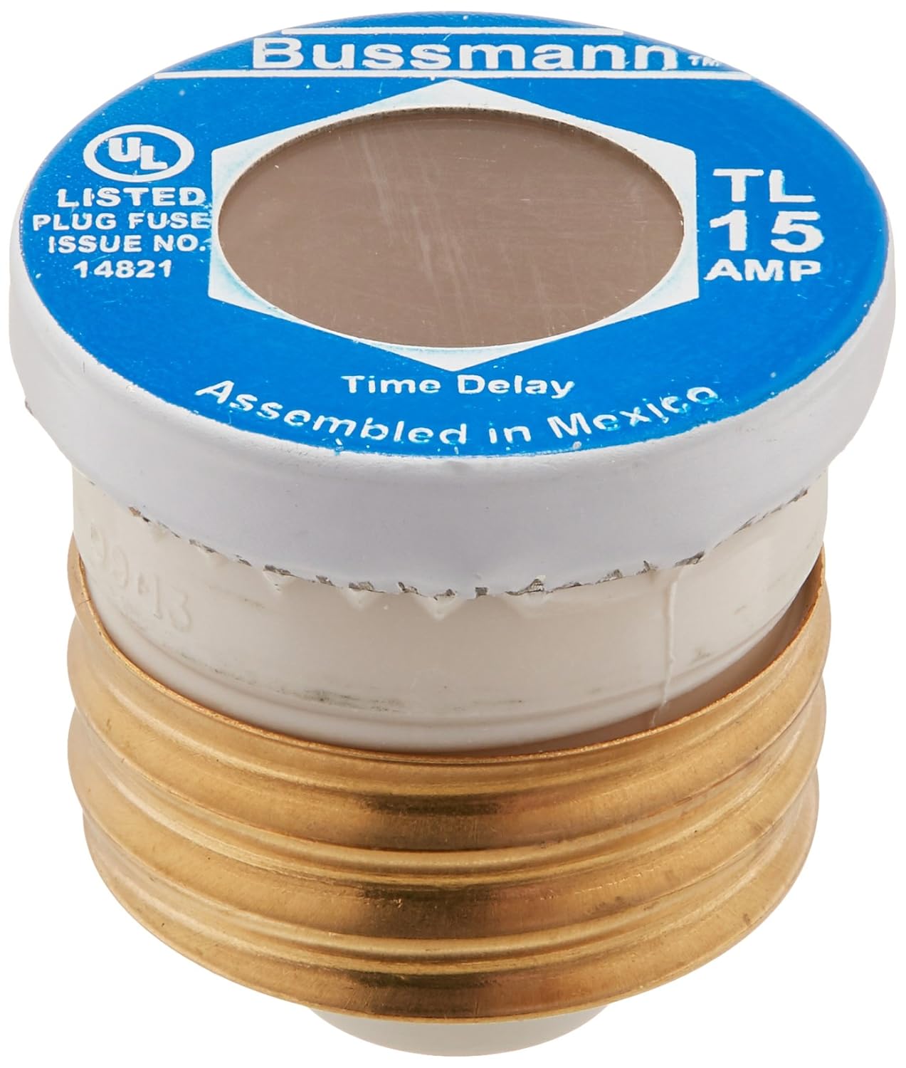 Bussmann TL-15 15 Amp Time Delay, Loaded Link Edison Base Plug Fuse, 125V  UL Listed - Plug Base Circuit Breakers - Amazon.com