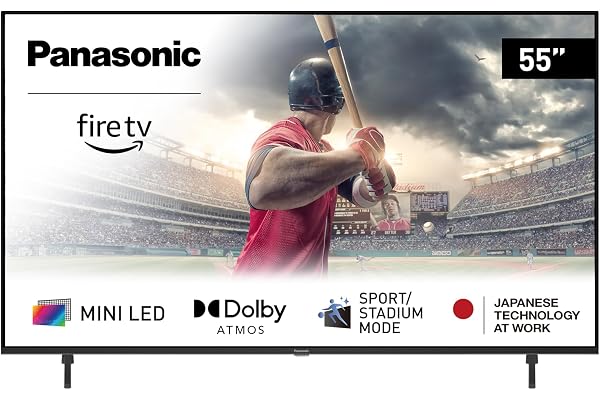 Panasonic W95 Series (2024 Model) 55-inch Mini LED 4K Ultra HD Smart Fire TV, Local Dimming, 144Hz Refresh Rate - 55W95AP