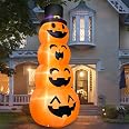 8ft Halloween Vampire Inflatable Archway – LED Light-Up Yard Decoration With Fan, Stakes & Sandbags For Outdoor Scares