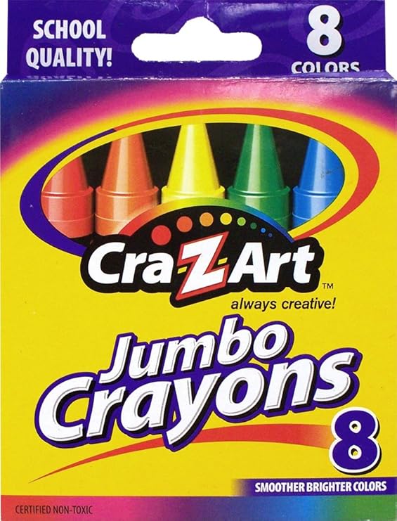 CraZart Jumbo Crayons, 8 Count (10203) Amazon.ca Office Products