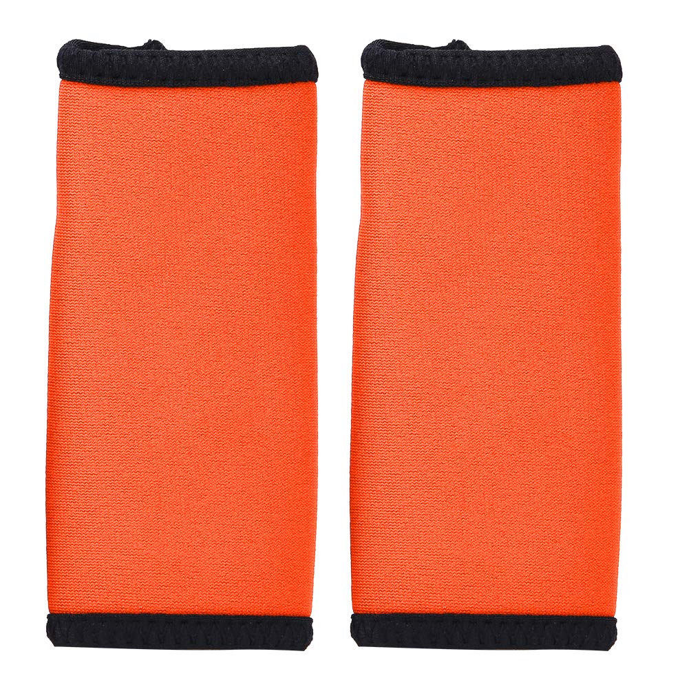 Alomejor Paddle Grips 2PCS Neoprene Rowing Boat Protective Kayak Canoe Oar Cover Holder Soft Paddle Grips(orange)