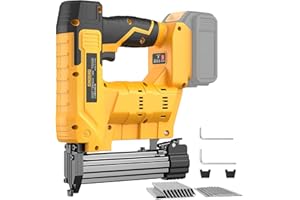 SXGSXG Brad Nailer for Dewalt 20V Battery,2 in 1 Nail Gun & Staple Gun with 1000 Nails &1000 Staples,18 Gauge Nail Gun for Wood Carpentry【Battery Not Included】
