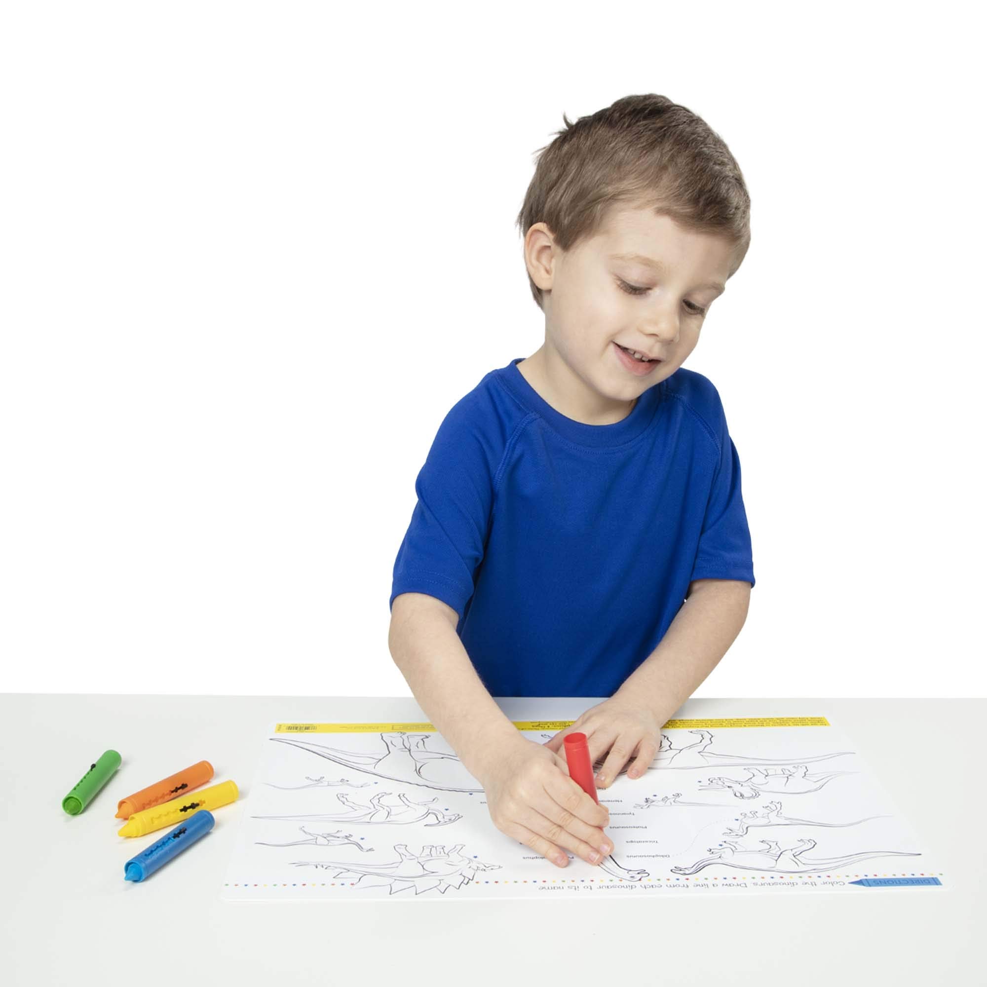 Melissa & Doug Learning Mat Crayons - 5 Colors