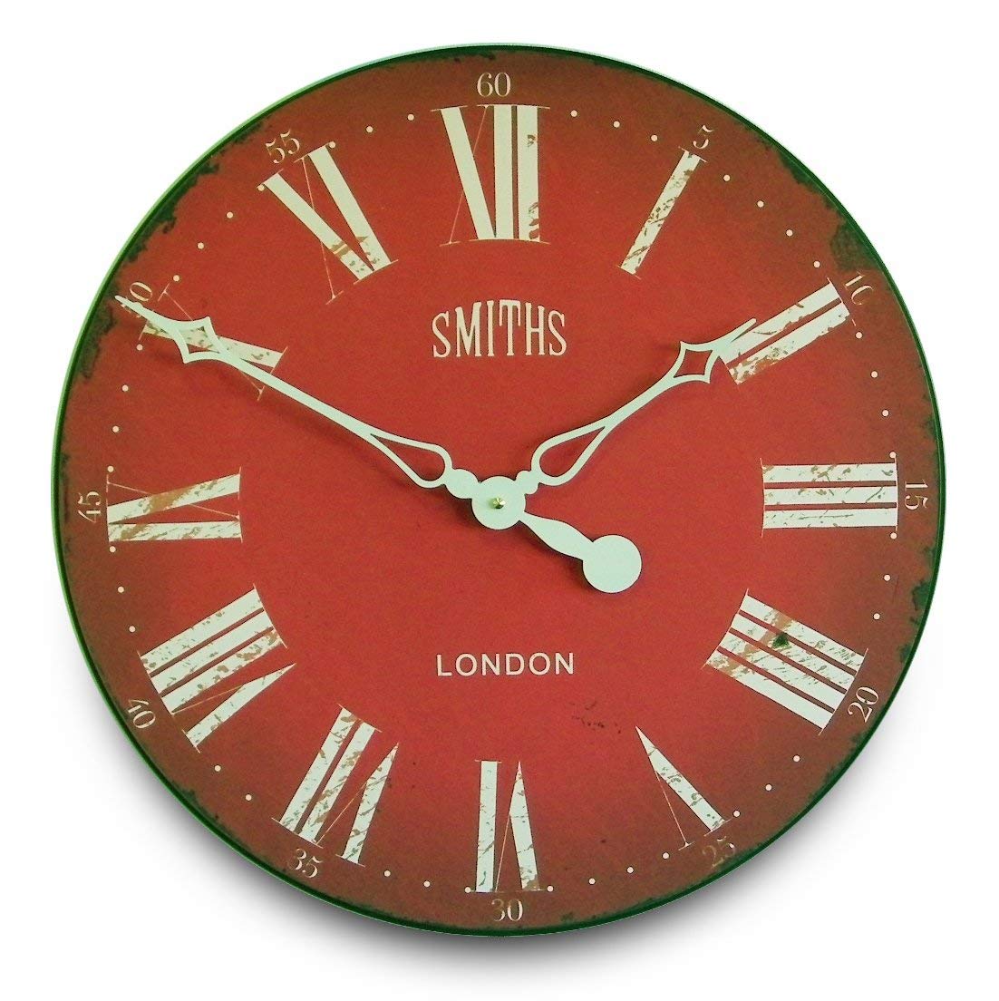 Smith's Red Wall Clock - 50cm — image 1