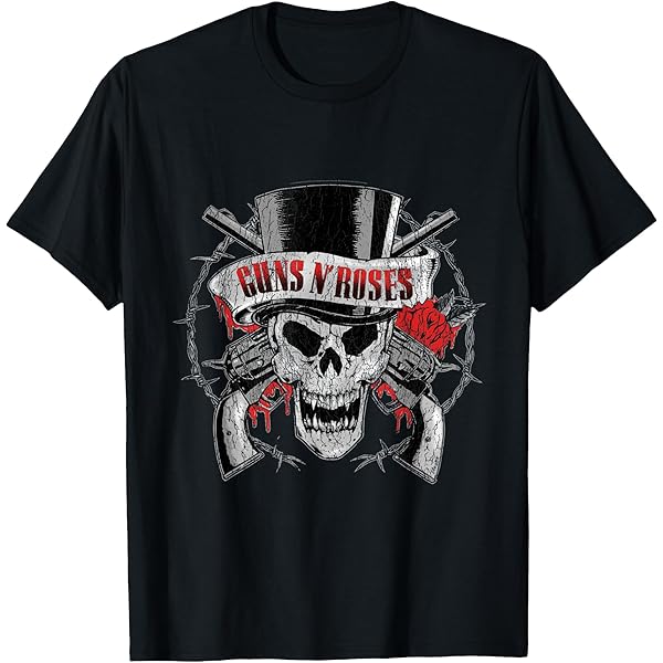 Amazon.com: Guns N' Roses Official Skeletons & Bullets T-Shirt