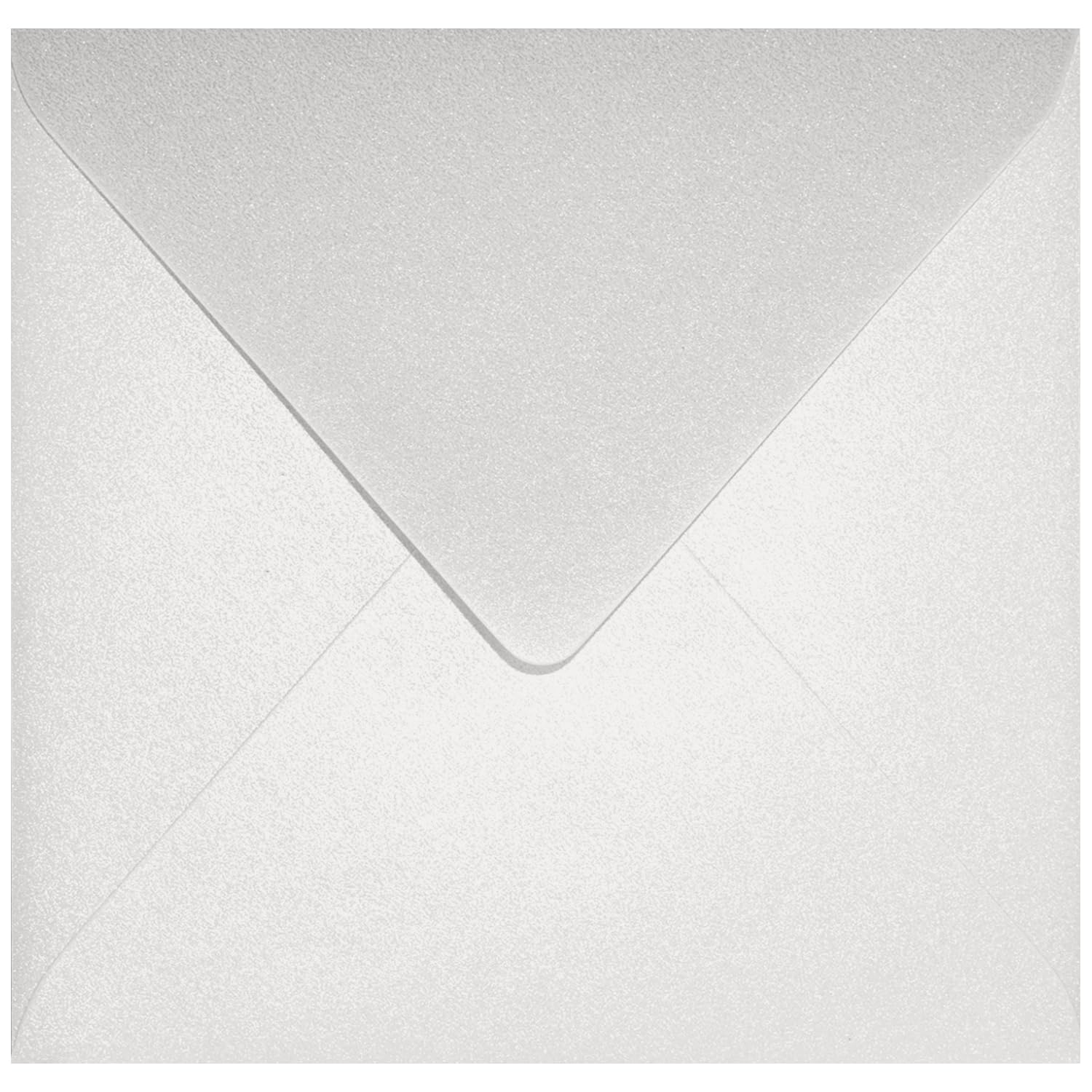 Netuno 100 Square White Pearl envelopes 153 x 153 mm 6 x 6 in 120gsm Aster Metallic White Pearlescent Invitation Envelope Shimmer envelopes for Greeting Cards Anniversary Wedding Invitations โ image 1