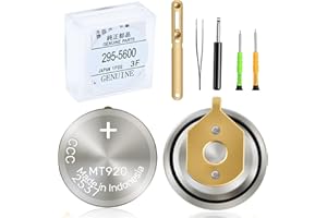 YUFEEI 𝟐𝟗𝟓-𝟓𝟔𝟎𝟎 𝐖𝐚𝐭𝐜𝐡 𝐁𝐚𝐭𝐭𝐞𝐫𝐲 Compatible with Citizen Eco-Drive 295-5600/MT920 Fits ​C650, E810, E811, 7821, B620 Sealed Capacitor Rechargeable Battery