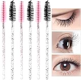 MUKCHAP 300 Pack Eyelash Mascara Brushes 2 Colors Bendable Applicators 10cm view 7