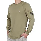 BOCOMAL FR Shirt 7oz Heavyweight Flame Resistant Shirts for Men Fire Retardant Long Sleeve Crew Work Shirts CAT2