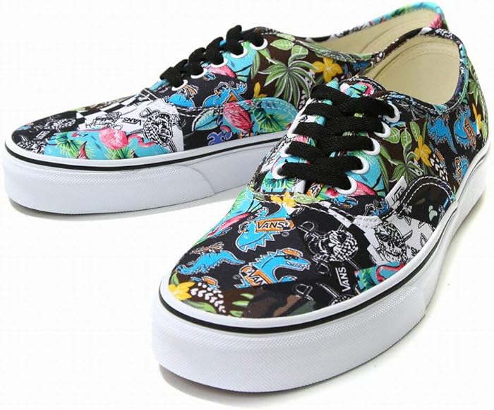 multi floral true white vans