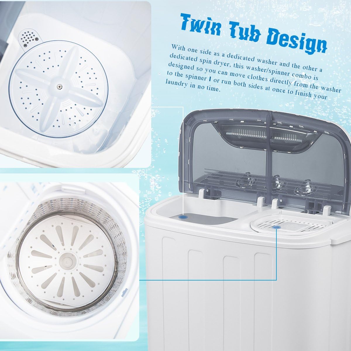 merax compact washing machine