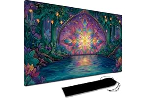 Board Game MTG Playmat + Black Waterproof Bag, Stitched Edges, Smooth Rubber Surface, MTG PlayMat with Zones (Original PlayMa