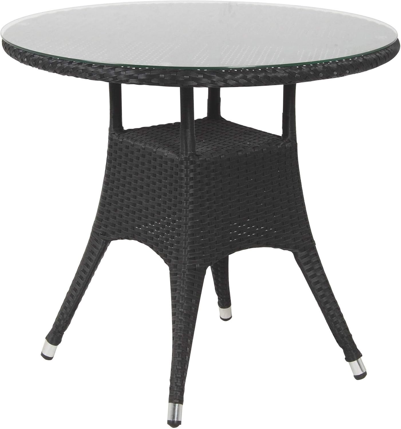 Amazon De Acamp Bistrotisch Salzburg 56712 Alu Flexmesh Geflecht Schwarz 80 Cm 5mm Sicherheitsglas