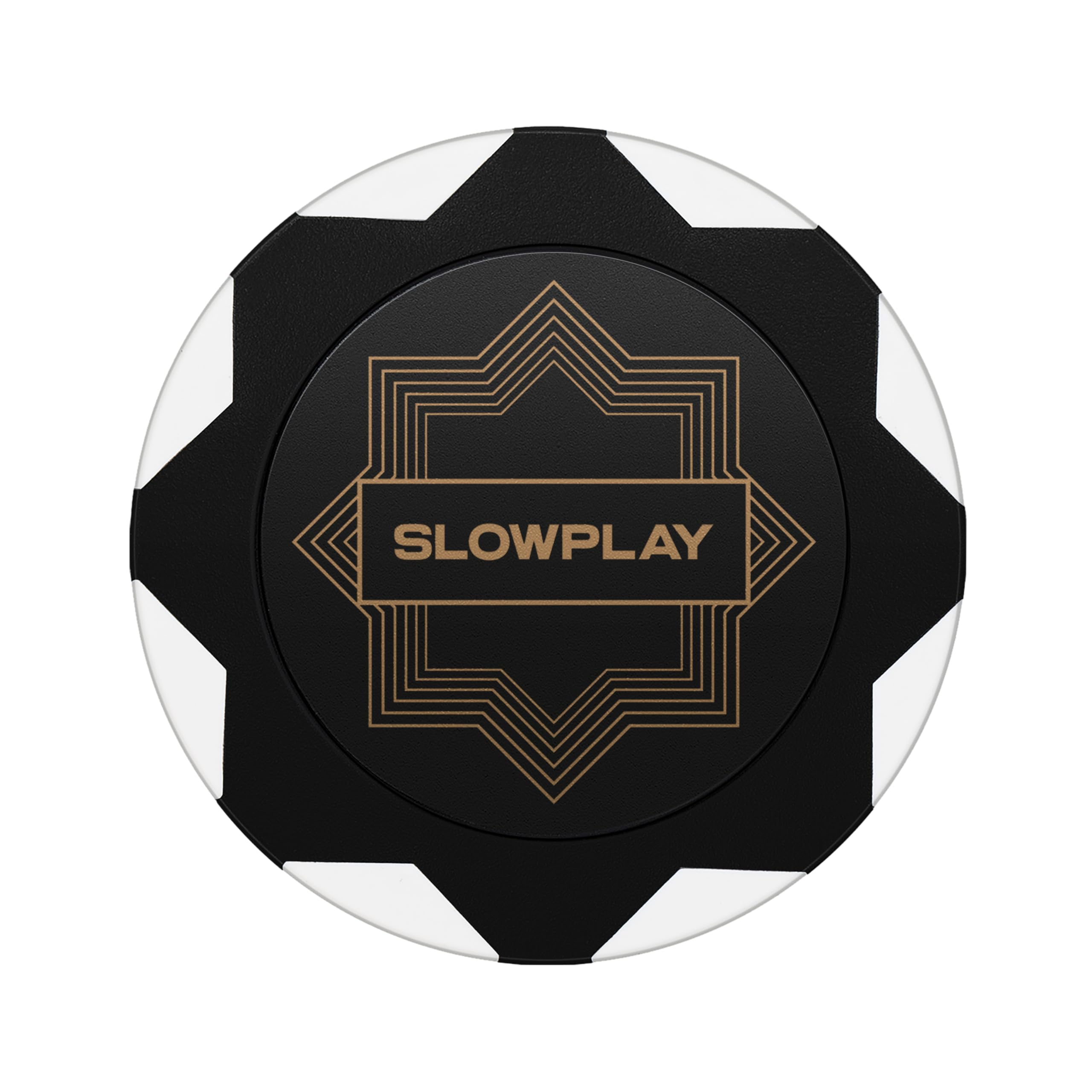 SLOWPLAY Nash Clay Poker Chips, 14 Grams Heavyweight Clay Composite, 40mm Large Chips in Bulk, Pack of 50 in White Without Denomination — image 1