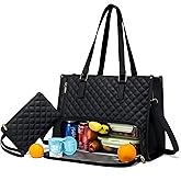 Nxwbag 2 in 1 Tote Bag Lunch Bag Combo for Women/Men, 15.6 Inch Insulated Laptop Tote with Leak-Proof Compartment - Stylish Work Bag for Office, College, Travel & Gifts.